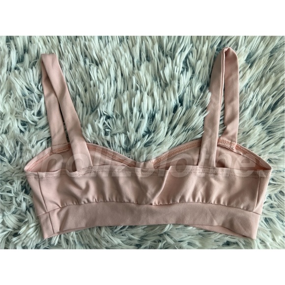 Free People Intimately Only Hearts Delicious Shirred Bralette Rose - Picture 6 of 7